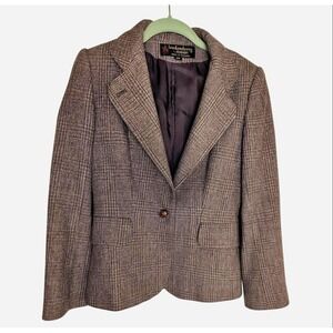 Londonderry‎ Peabody Vintage Wool Blend Brown Tweed Blazer  9/10 Old Money